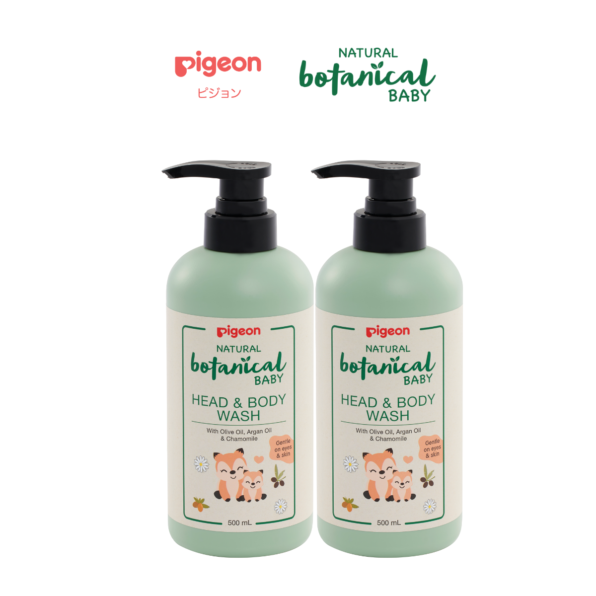 Combo 2 Chai Tắm/Gội Cho Bé Pigeon 500ml/700ml