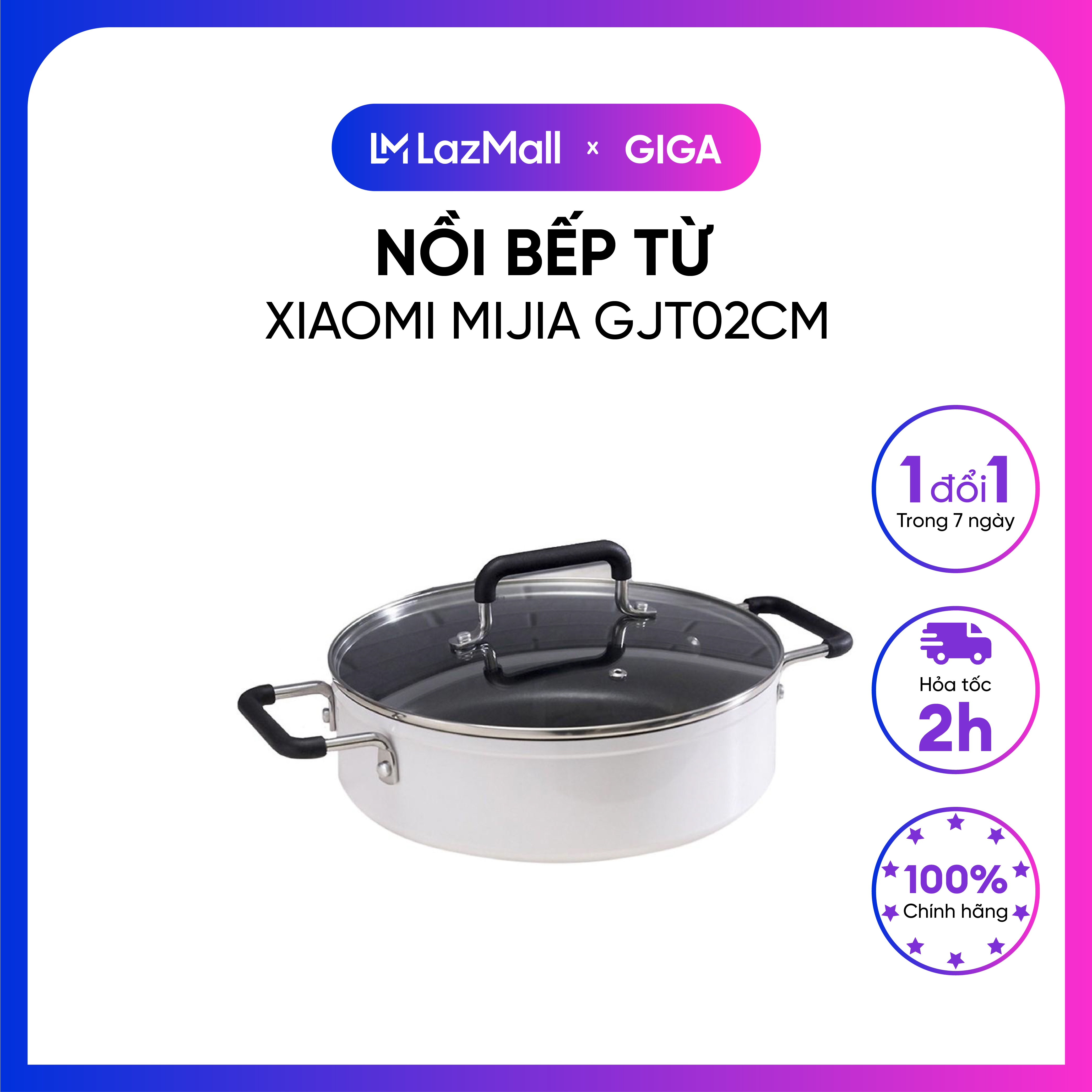 [ Hỏa tốc HN - HCM ]  Nồi bếp từ Xiaomi Mijia GJT02CM