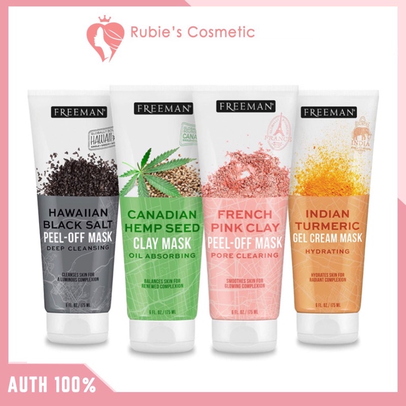 Mặt nạ của Freeman Beauty Exotic Blends với đất sét, mặt nạ lột, mặt nạ dạng gel và kem 175ml