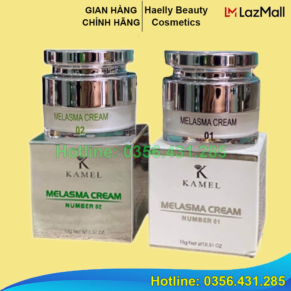 Cặp kem nám mảng Kamel Cho Da Yếu Karmel Melasma Cream Combo 2 Lọ 15g