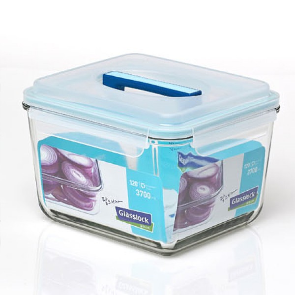 Hộp thủy tinh nắp có tay cầm 3700ml glasslock mhrb 370 - made in korea