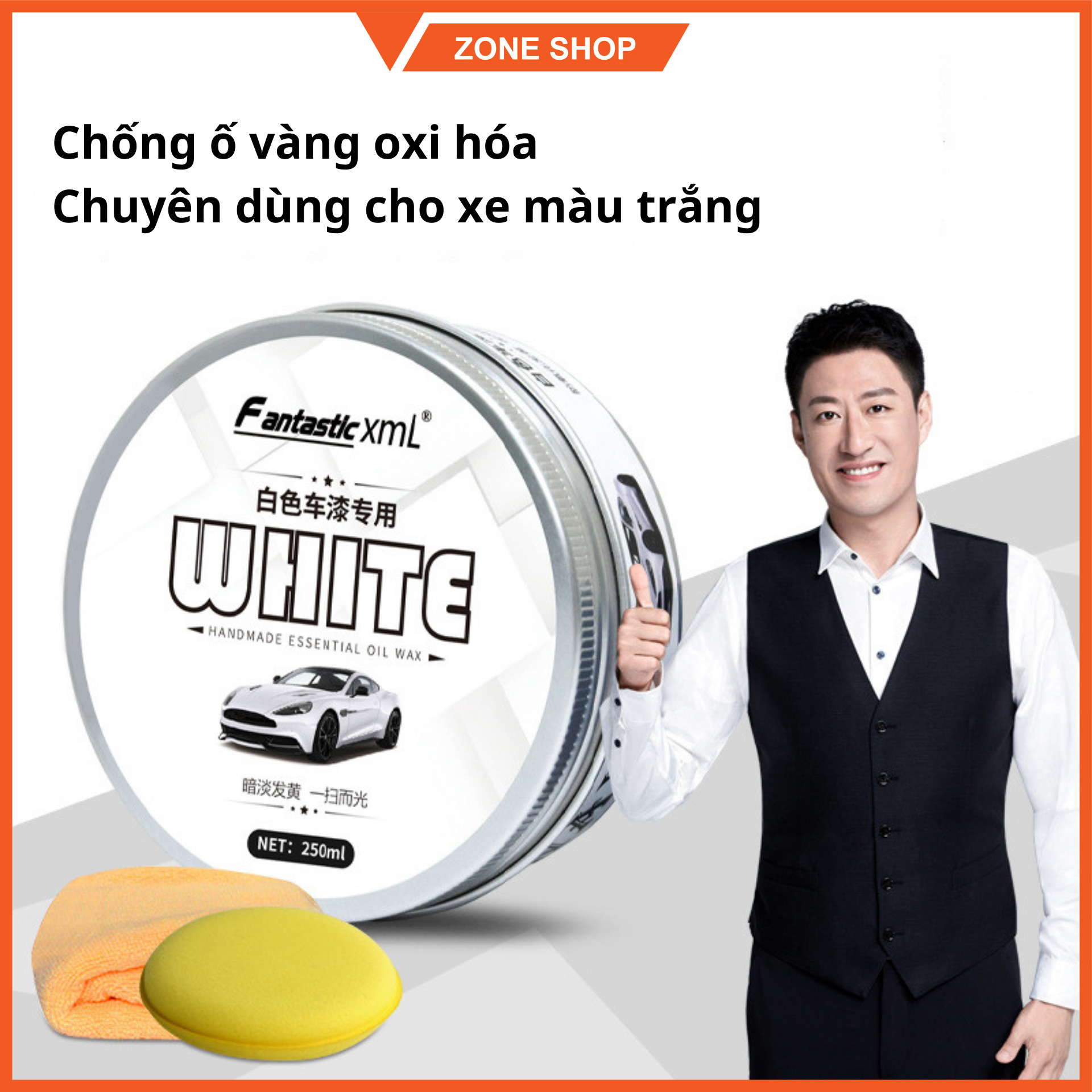 Sáp phủ bóng sơn xe ô tô - phủ ceramic làm đẹp xe - đánh bóng sơn xe chống nước bẩn, hạn chế bụi bẩn
