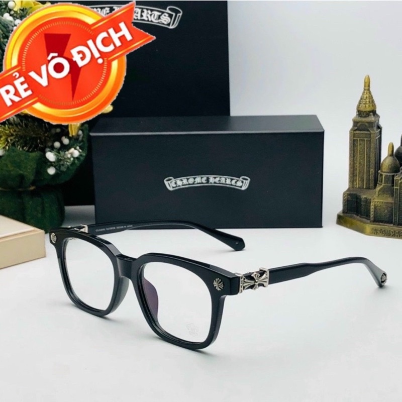 Gọng kính cận nam nữ Chrome Heart Cox Ucker.Kính mắt thời trang Japan cao cấp tặng kèm hộp và khăn lau 44boutique