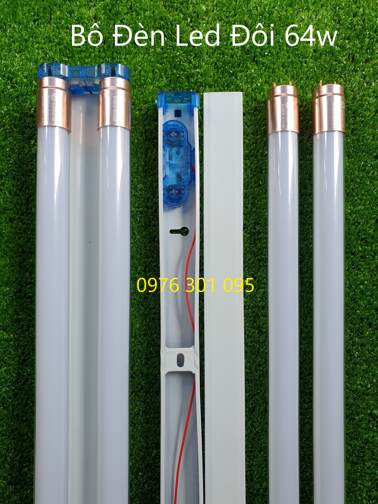 Đèn led đôi 1m2 64w siêu sáng