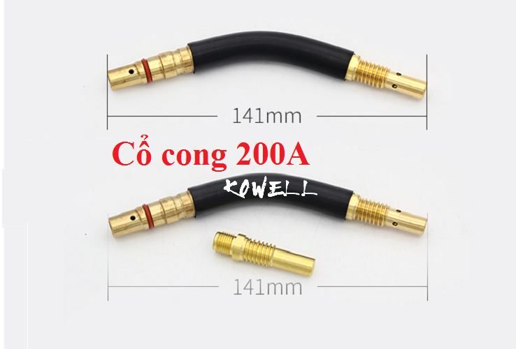 Cổ cong mỏ hàn mig 200