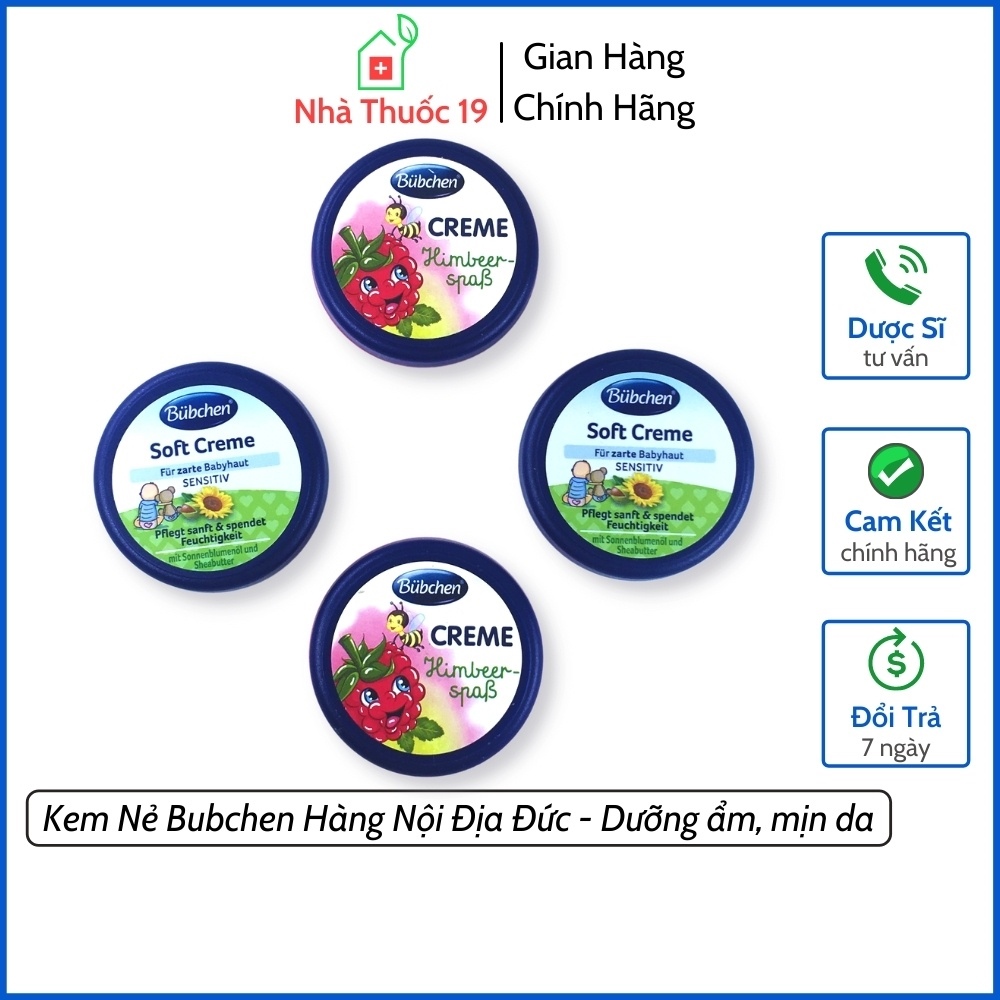 [ HOT SALE ] Kem Nẻ Bubchen - Hàng nội địa Đức dưỡng ẩm chống nẻ cực tốt cho bé (Lọ 20ml)