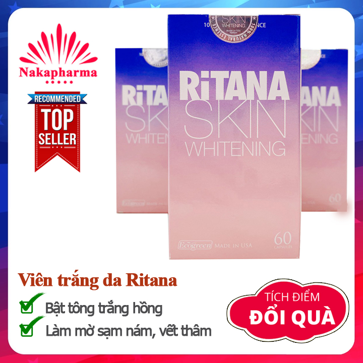 Viên trắng da Ritana Skin Whitening - Nguyên tem - Có tích điểm