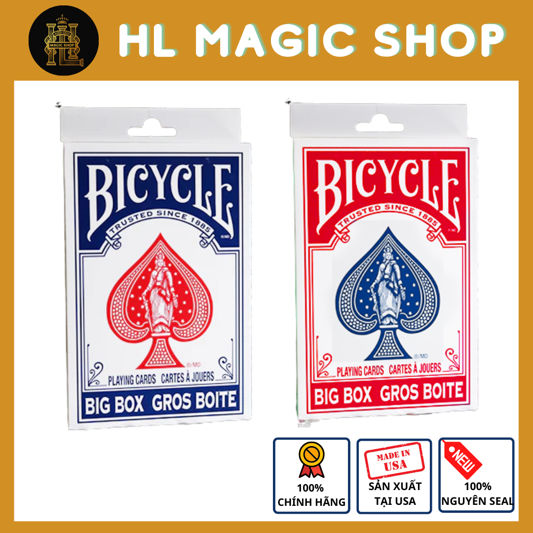 Bộ bài tây big bicycle cards - bài mỹ - bài chính hãng