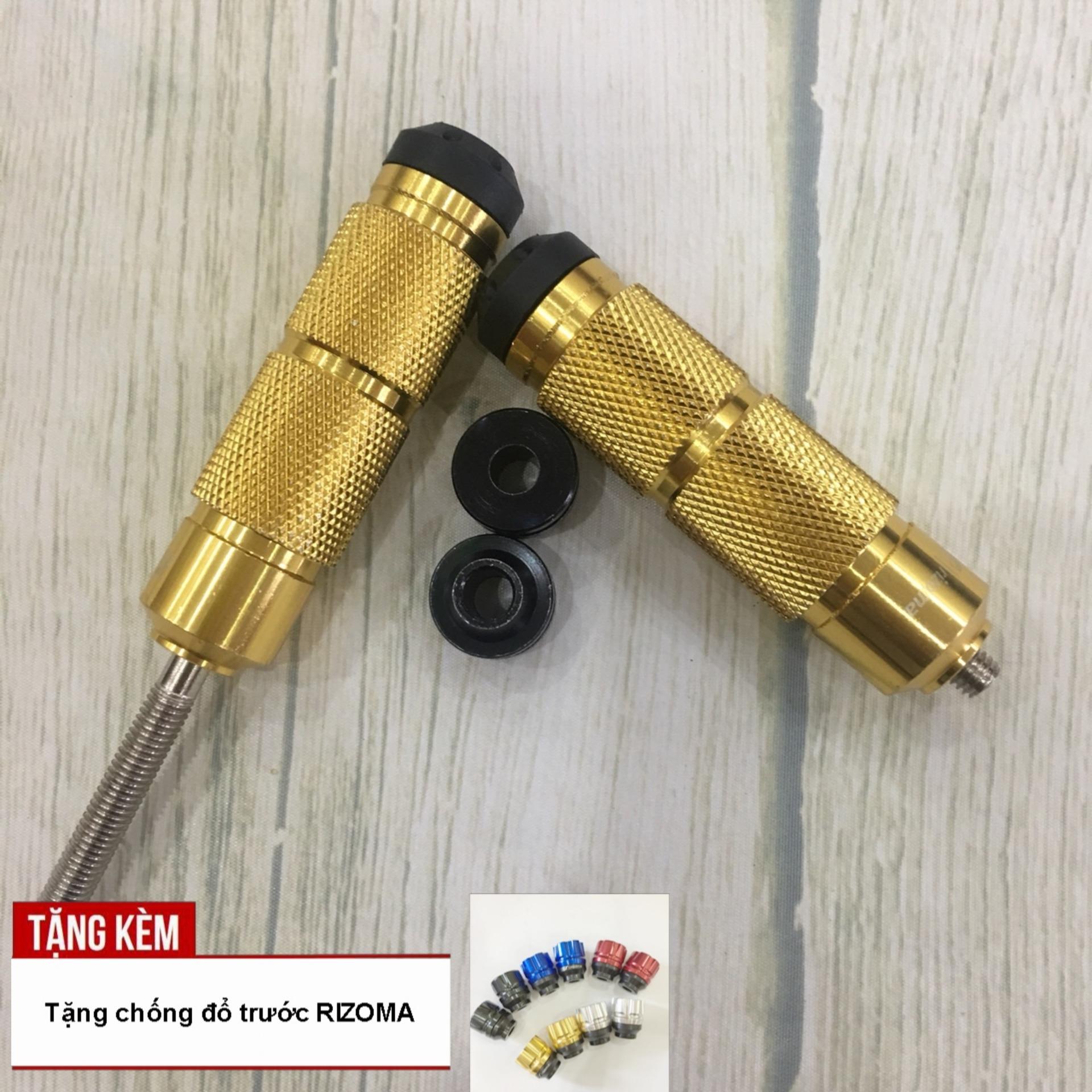 [TẶNG CHỐNG ĐỔ TRƯỚC RĂNG CƯA] Độ xe với gù chống đổ SAU - kèm gác chân cho xe máy thời @ cực lạ G111-màu-vàng-140