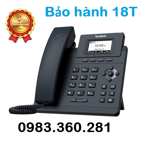 Yealink Sip T30 Hàng chính hãng - Siêu phẩm điện thoại IP, Tương thích mọi loại tổng đài, máy siêu bền, bảo hành chính hãng