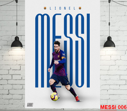 Decal dán tường Messi cực đẹp dễ sử dụng - LiDO Sports