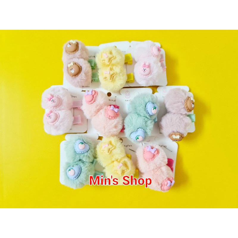 Set 2 kẹp tóc bông đáng yêu