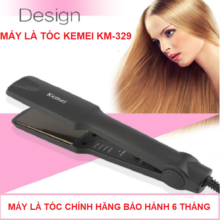 Máy là duỗi thẳng tóc 4 mức nhiệt kemei 329-dụng cụ tạo kiểu,làm đẹp tóc máy là tóc hãng kemei - dụng cụ là tóc, uốn duỗi tóc - kemei