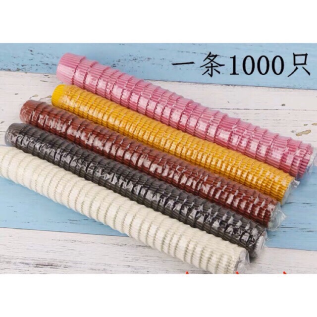 Cupcake mềm lót socola đáy 25cm dây 1000 chiếc