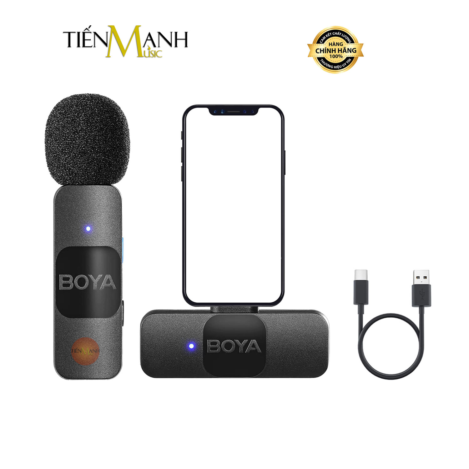 Micro Cài Áo Không Dây Boya BY V1, BY V2, BY V10, BY V20 Cho LiveStream