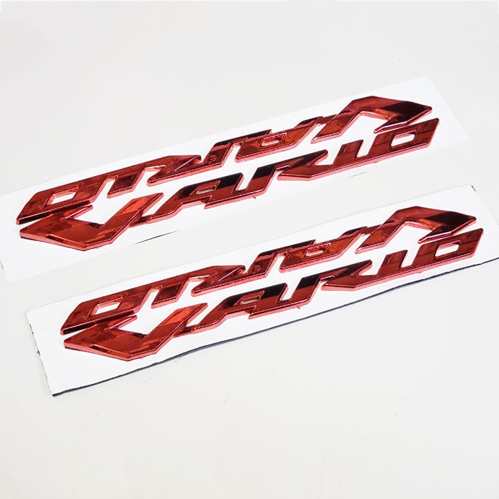 DECAL CHỮ VARIO NHỰA XI - BẠC, VÀNG, ĐỎ - Mạnh Tú Shop