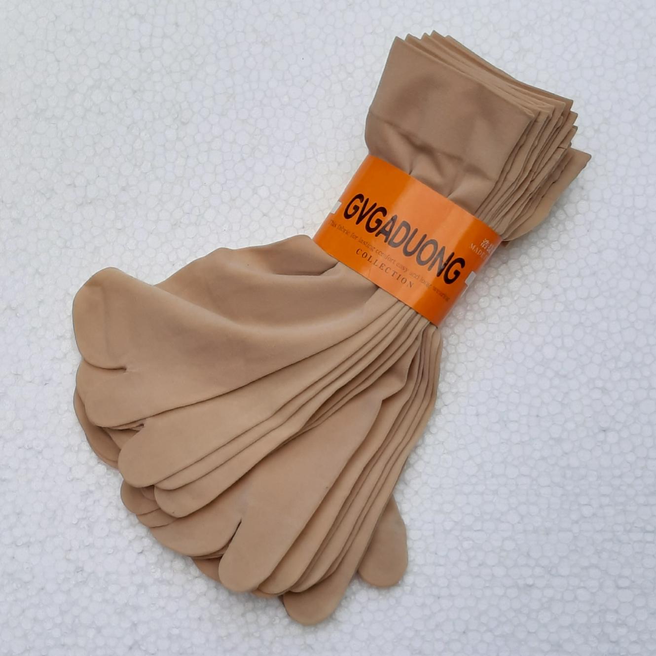 Combo 10 đôi Vớ da xỏ ngón - vải trơn, mịn, giá rẻ