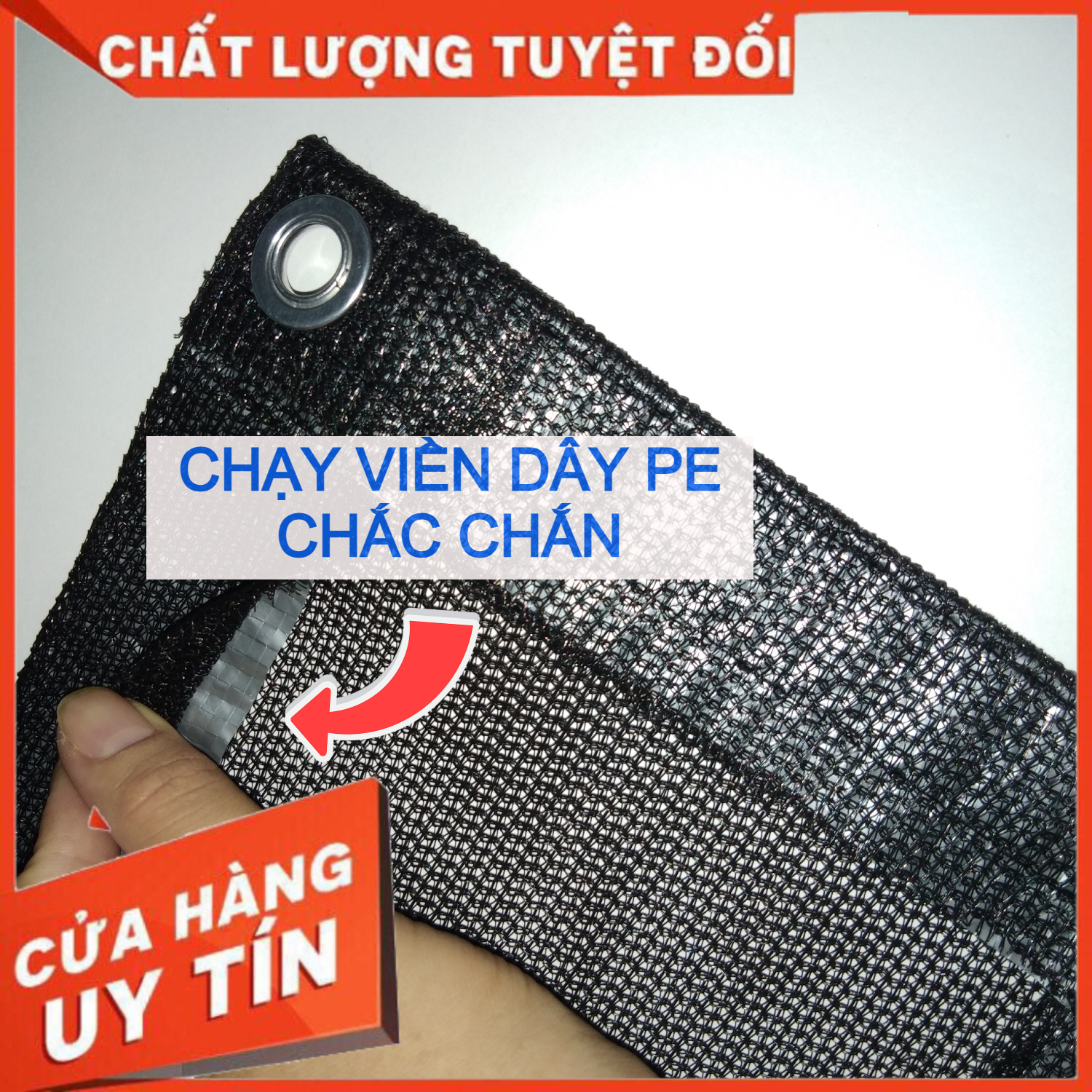 LƯỚI DỆT KIM HÀN QUỐC MÀU ĐEN. NGANG 2Mét- lưới che nắng