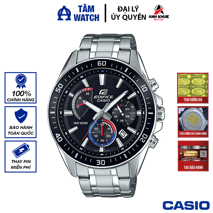 Đồng hồ nam dây kim loại Casio Edifice chính hãng EFR-552D-1A3VUDF (47mm)