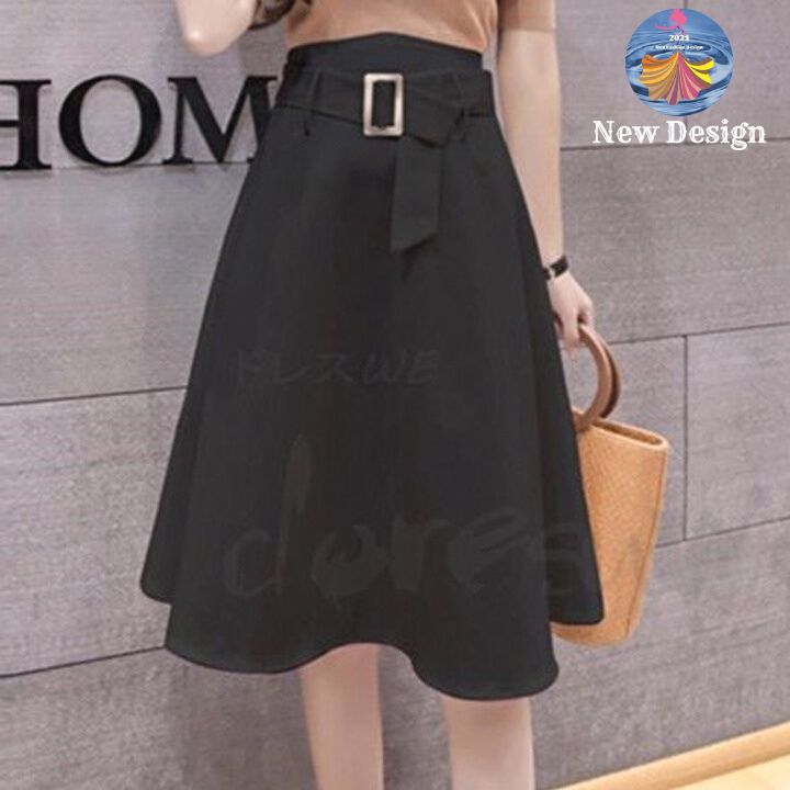 Chân váy dáng xòe tiểu thư dài 60cm hàng thiết kế cao cấp chất vải co giãn thoáng mát - Chân váy nữ