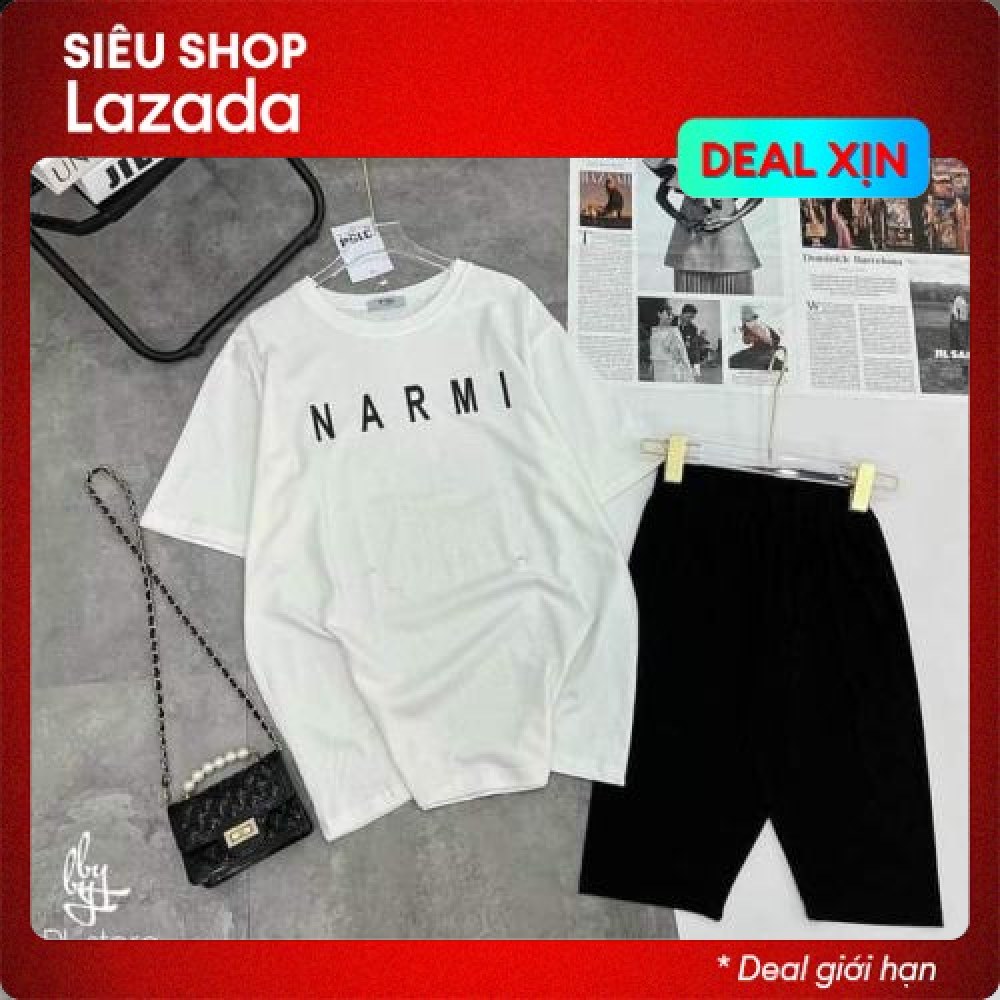 Set bộ thun nữ quần ngố áo thun phom rộng tay lỡ cực xinh xắn trẻ trung năng động