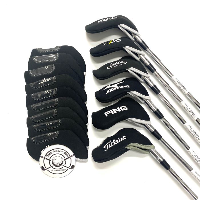 Cover bọc đầu gậy golf sắt các thương hiệu golf 10 cái - golf iron cover