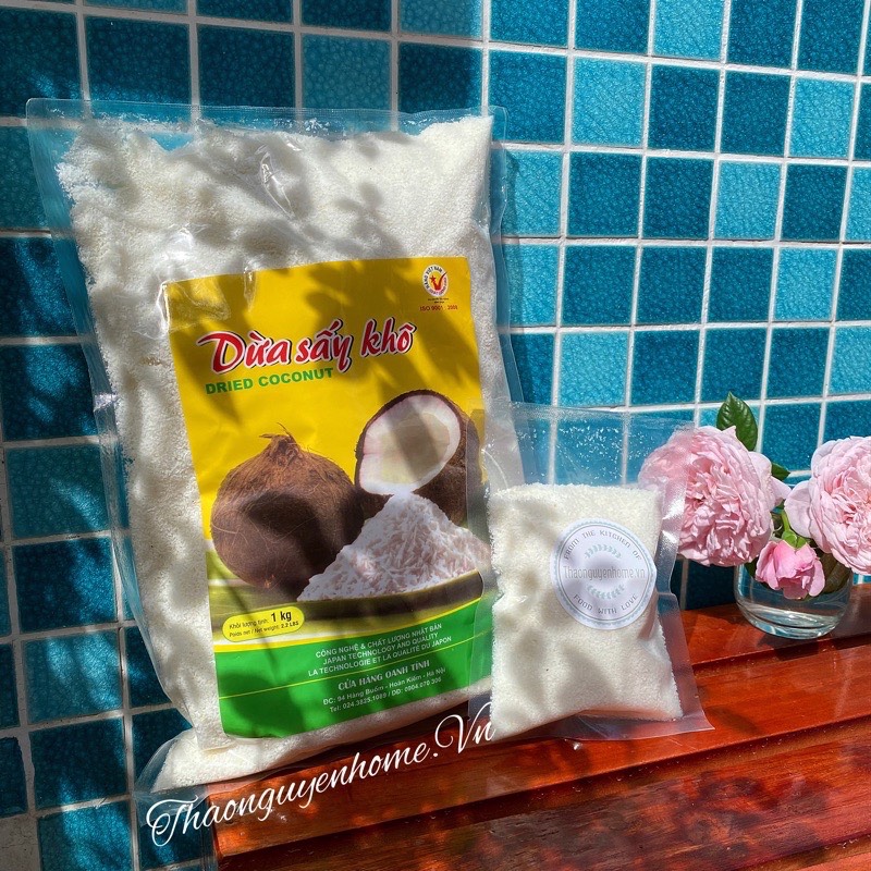 Cơm dừa vụn dừa sấy khô 100gram loại ngon