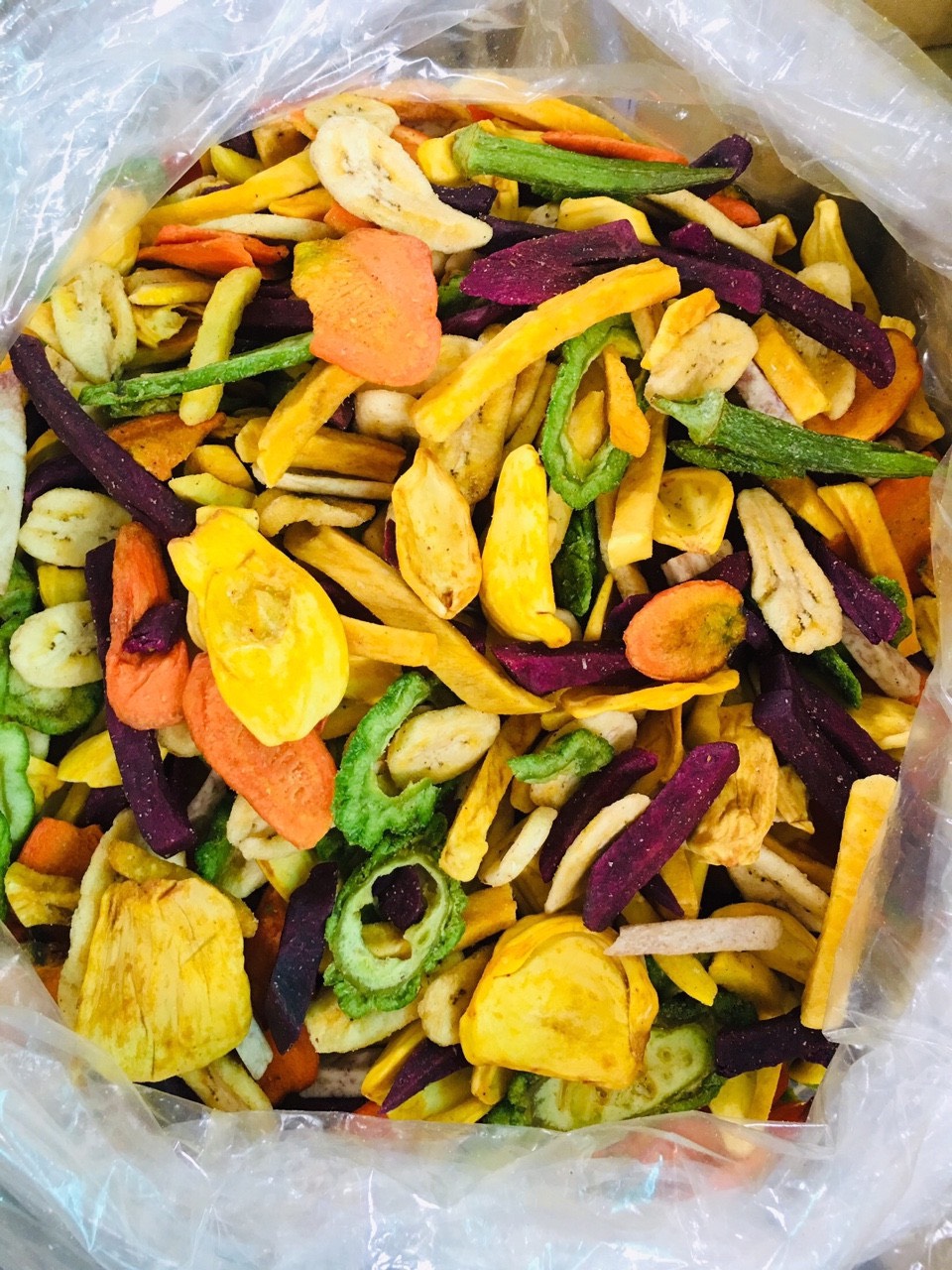 1kg trái cây sấy hàng nguyên thập cẩm loại 1
