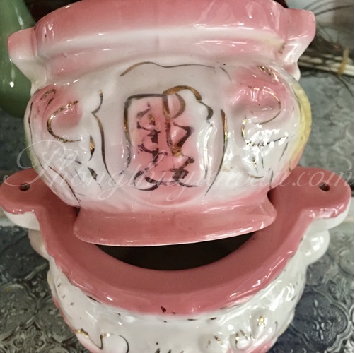 Lư hương gốm Hồng sen