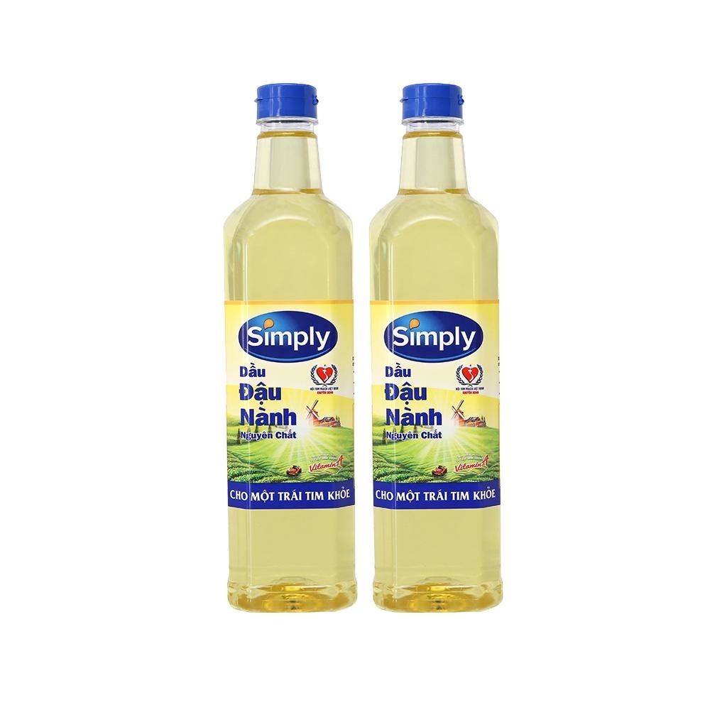 Dầu ăn đậu nành Simply chai 1 lít