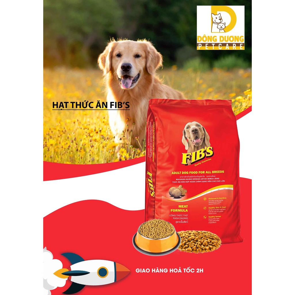 Thức ăn hạt khô fib's cho chó lớn 400g - 1,5kg