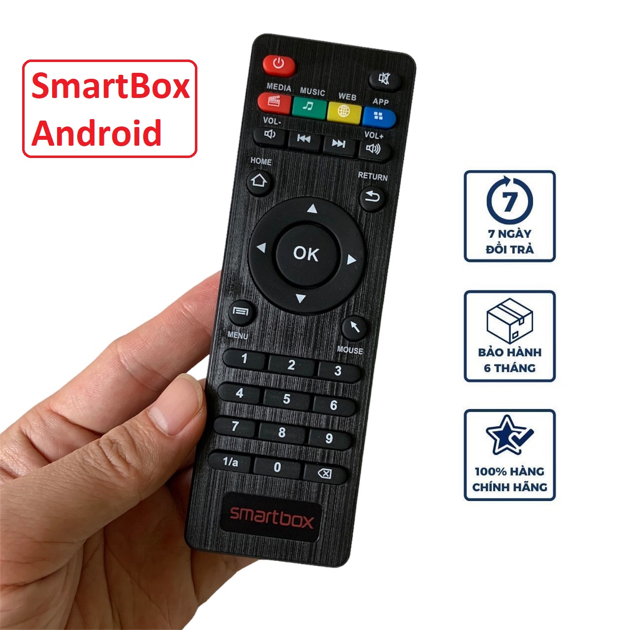 Điều khiển Smartbox androi box chính hãng, remote đầu thu, đầu kĩ thuật số smart box - Hàng mới, cần đúng mẫu để sd