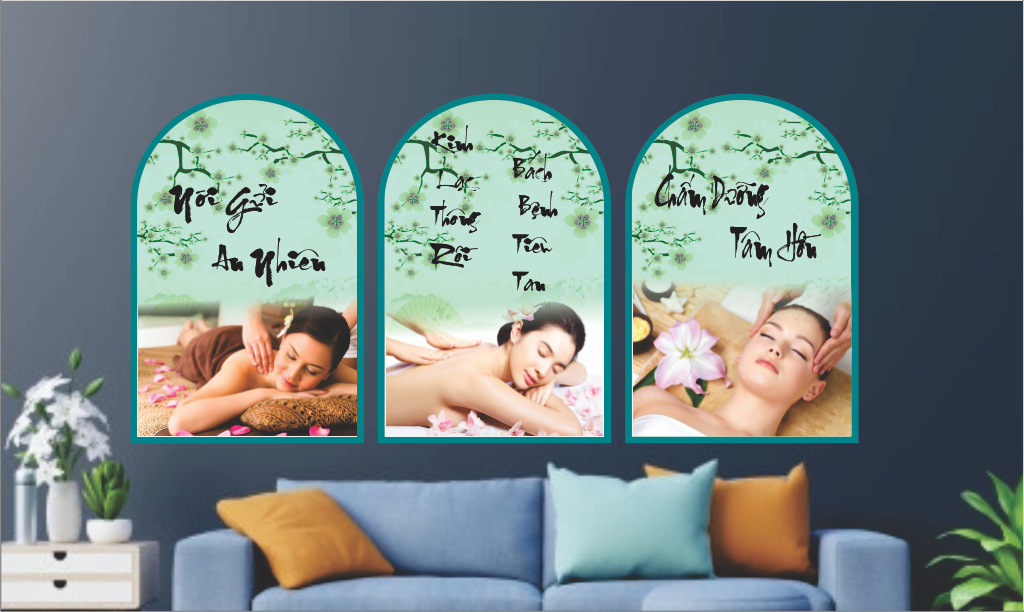 Tranh spa dưỡng sinh vòng cung