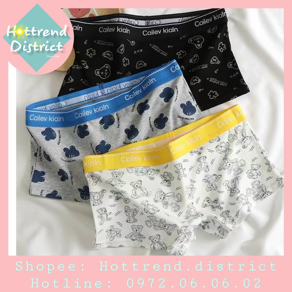 Quần Boxer, sịp Nữ/Tomboy hoạ tiết hoạt hình nhỏ