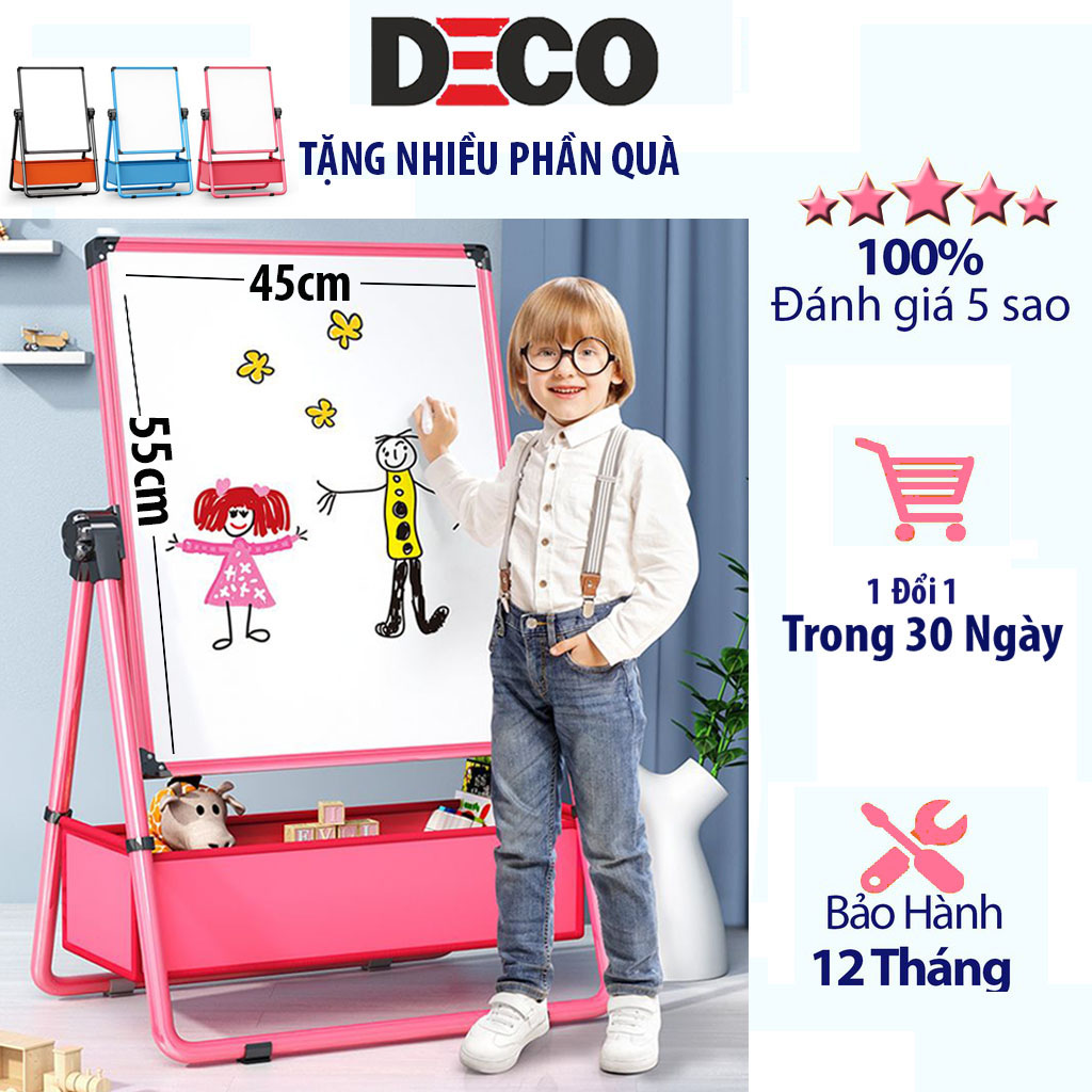 Bảng vẽ hai mặt cho bé, bảng học sinh loại c xoay 360 độ từ 4 đến 6 tuổi