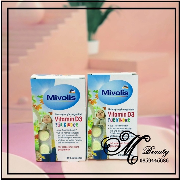 Vitamin D3 cho trẻ em, viên nhai 60 viên hàng Đức đủ bill