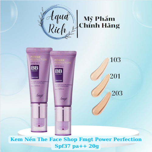 Kem Nền BB CREAM POWER THE FACE SHOP 20G - 40G  TÍM