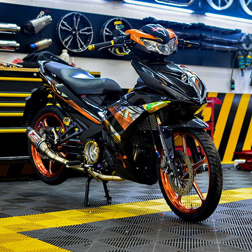 🍒 HÌNH TỰ CHỤP ️️🍒 Tem Rời Exciter 150 Cam Đen ️🍒 Tem Exciter 150 Chrome ️🍒 Decal Exciter 150 Giá Rẻ ️🍒