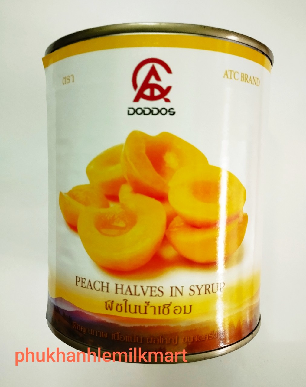 Đào giòn ngâm đường thái lan hộp 820g