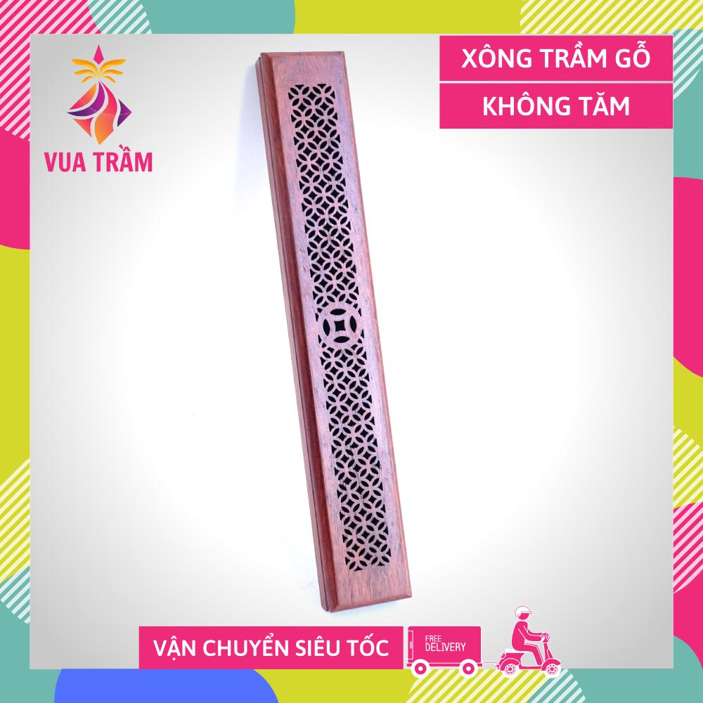 Hộp xông trầm hương nhang không tăm hộp đốt trầm hương GỖ