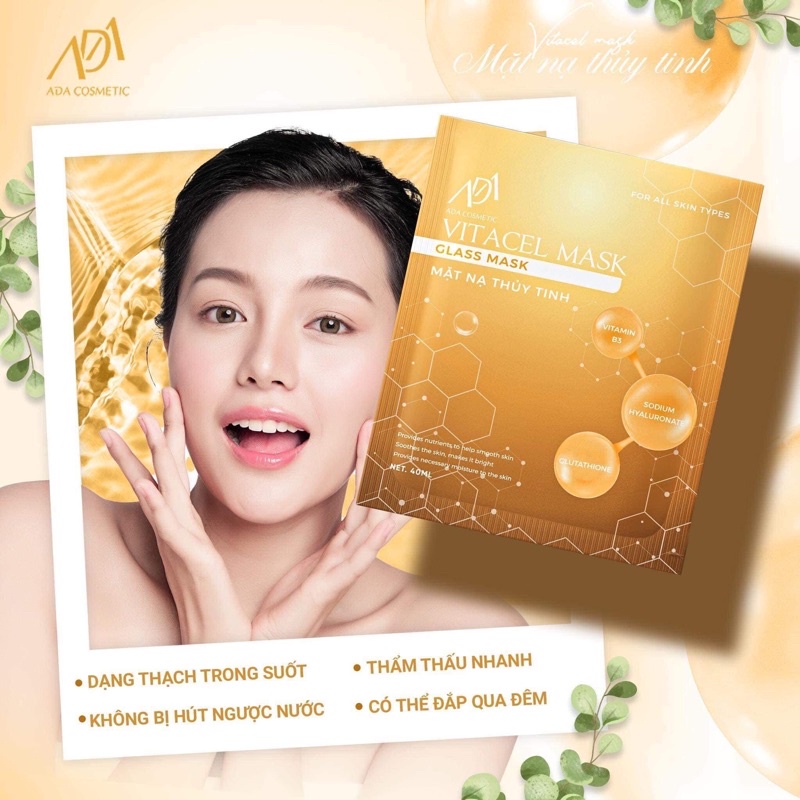 Mặt nạ thuỷ tinh dạng thạch trong suốt ada group