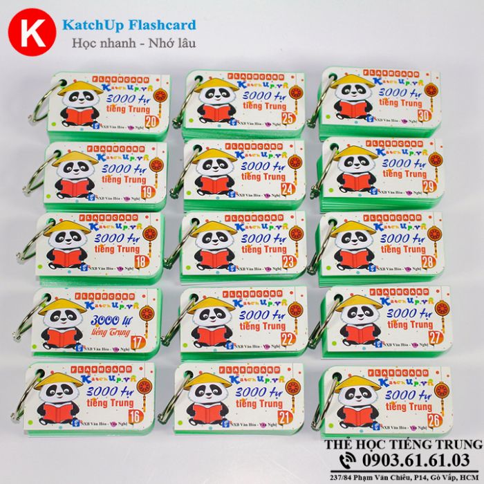 Bộ flashcard 3000 từ vựng tiếng trung b – high quality