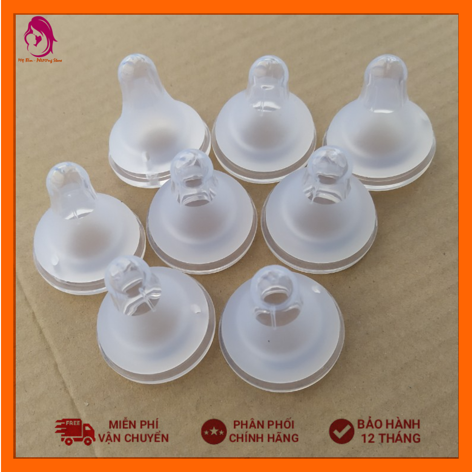 Núm ti cổ hẹp đủ size (S,M,L,LL) thay thế cho bình Pigeon, Wesser, Kichi, Toom, Babuu