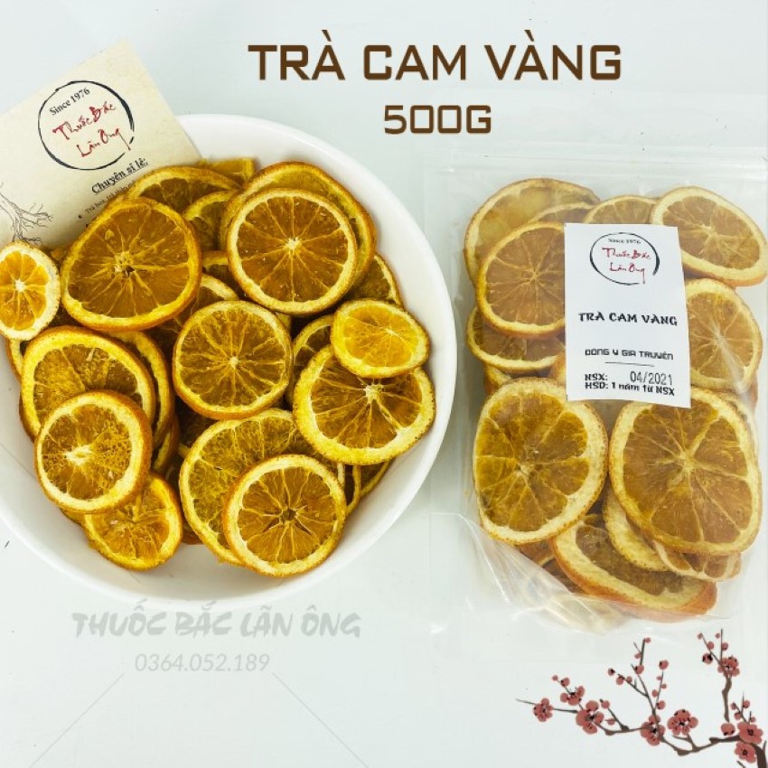 Cam vàng sấy khô 500g