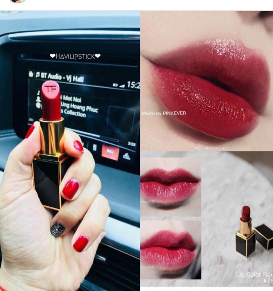 Son tom ford 76 - đỏ thuần quyền lực