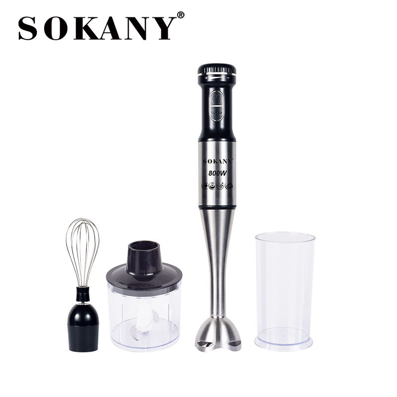 Máy xay sinh tố cầm tay 4 món sokany 768/220v.công suất 800w.máy xay cầm tay cao cấp xay thịt, cá, hoa quả,bảo hành 1 năm chính hãng sokany