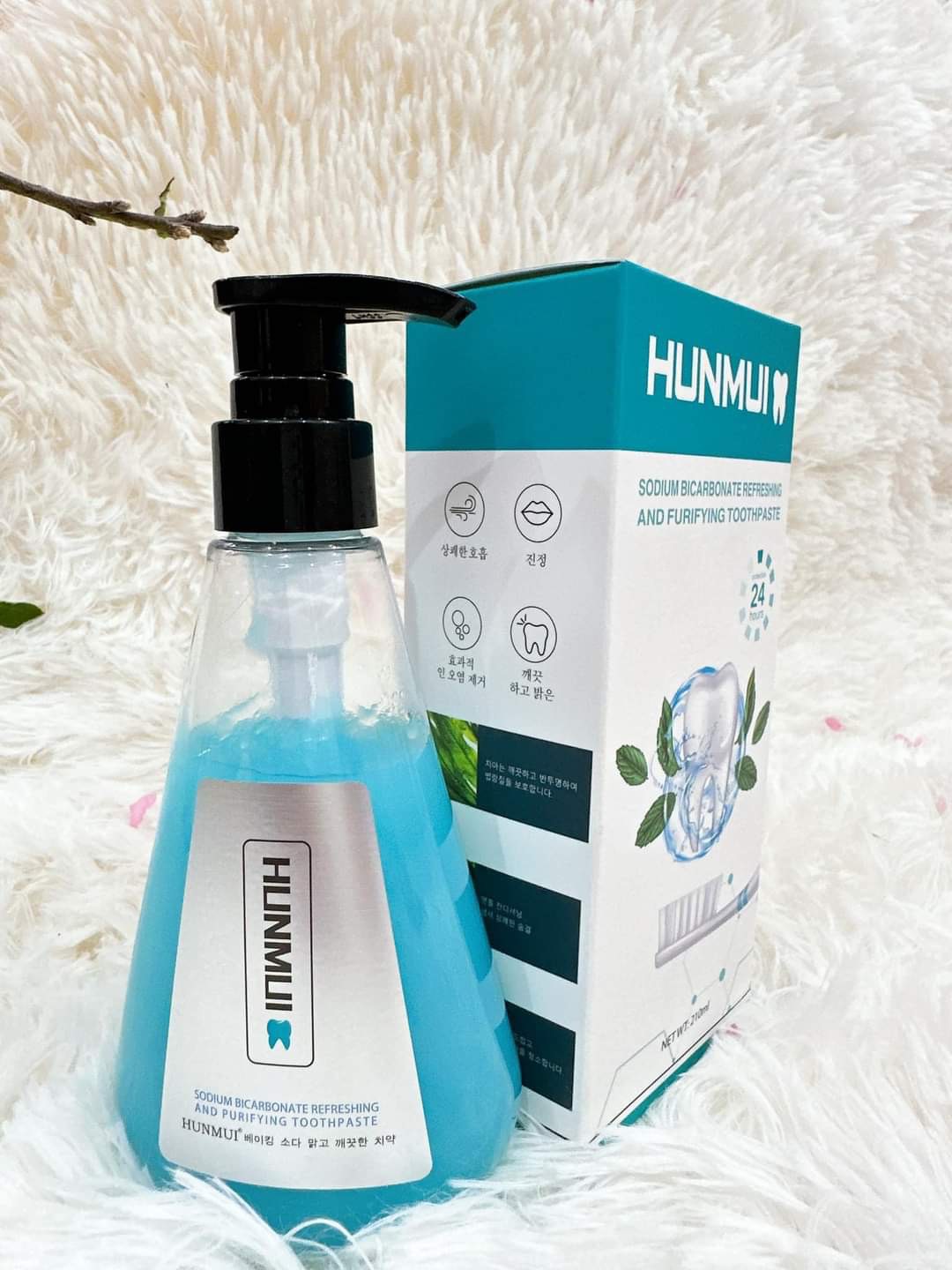 Kem Đánh Răng Hunmui ( CHÍNH HÃNG) - Kem Đánh Răng Dạng Gel Lỏng Thơm, Trắng Răng-Vệ Sinh Răng Miệng