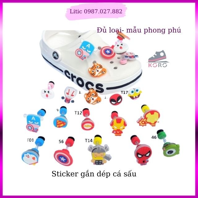 Jibitz lò xo đèn💖freeship💖jibitz cross korocrosslxd1