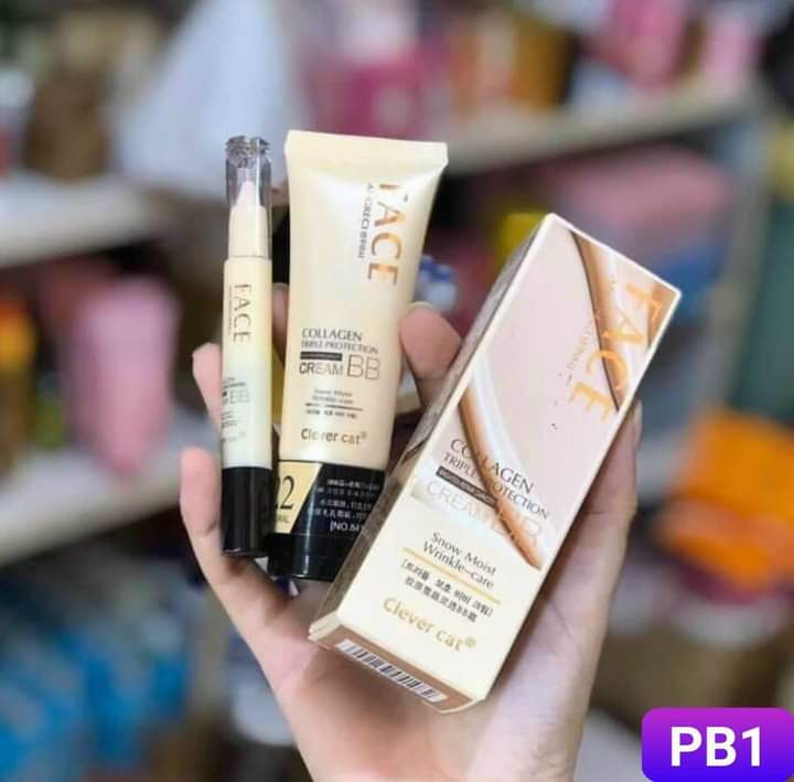 Kem nền ,lót che khuyết điểm BB CREAM COLLAGEN FACE ACE