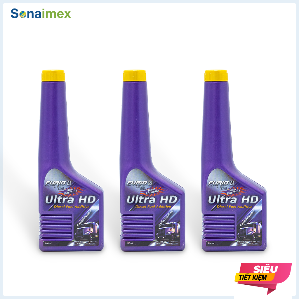 Combo 3 Chai Súc Béc Dầu Ô Tô, Vệ Sinh Súc Rửa Buồng Đốt, Kim Phun, Bình Xăng Oto Máy Dầu BCP Ultra HD 200mL Nhập Khẩu Thái Lan Siêu Sạch An Toàn